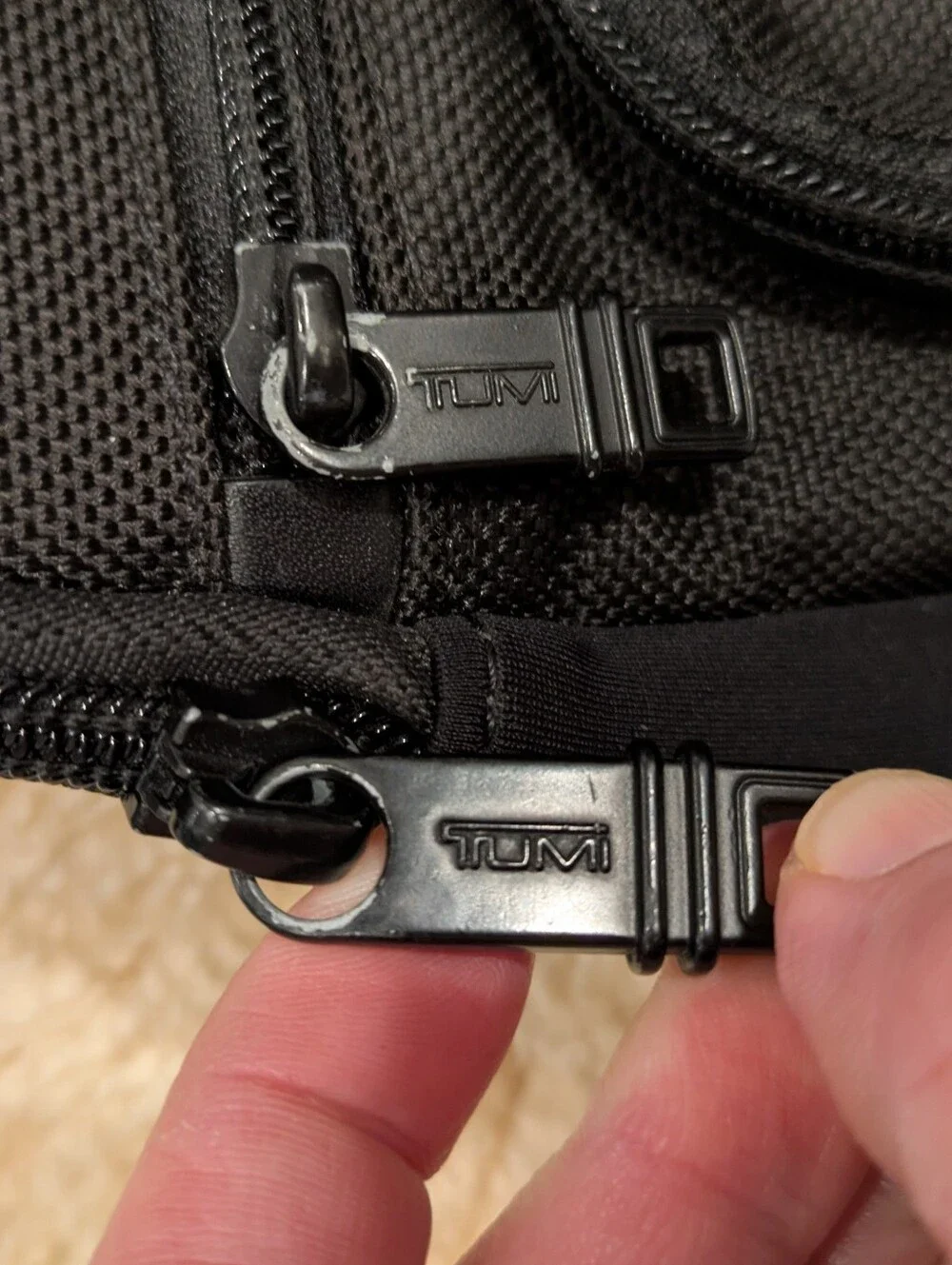 TUMI Alpha Black Ballistic Nylon 15